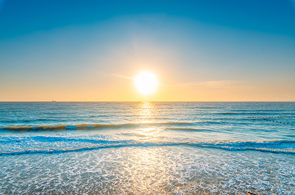 Beach at sunset